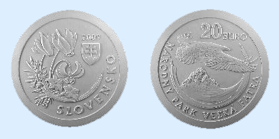 20 euro argent Slovaquie , dessin officiel 