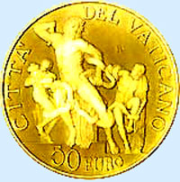 50 euro or vatican 2009