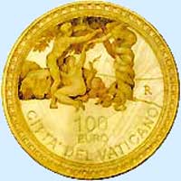 100 euro or vatican 2009
