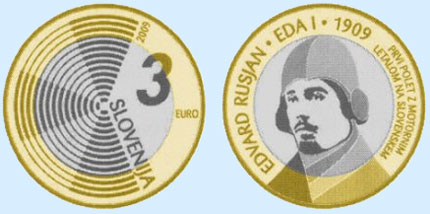 3 euro Slovénie 2009