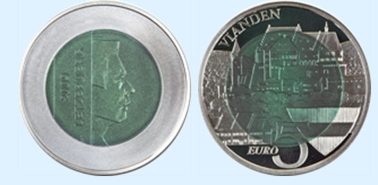 5 euro Luxembour argent niobium