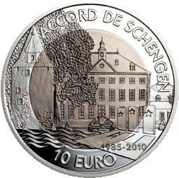 10 euro titane luxembourg 2010