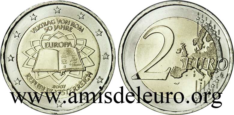 Pièce 2 Euros 50 Jahre Staatsvertrag 2005 Valeur