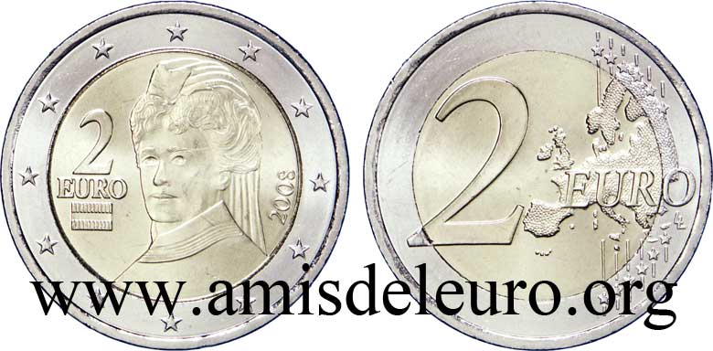 Pièce 2 Euros Bertha Von Suttner 2002 Valeur