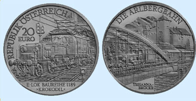 20 euro electric railways autriche 2009