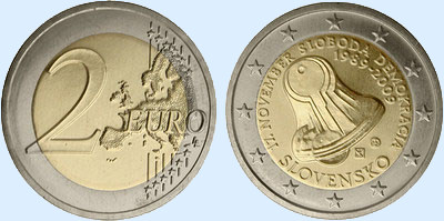 €2 commemorative Slovaquia 2009