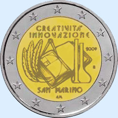 2 euro sanmain 2009